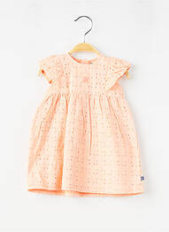 Robe courte doublure manches courtes orange SUCRE D'ORGE fille