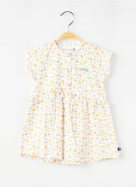 Robe courte imprimé fantaisie manches courtes blanc SUCRE D'ORGE fille