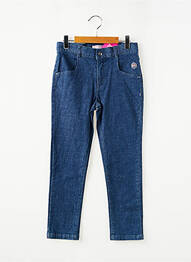Pantalon slim tissage popeline taille ajustable bleu SUCRE D'ORGE garçon