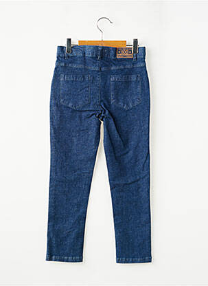 Pantalon slim tissage popeline taille ajustable bleu SUCRE D'ORGE garçon