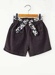 Short taille normale taille ajustable noir SUCRE D'ORGE fille