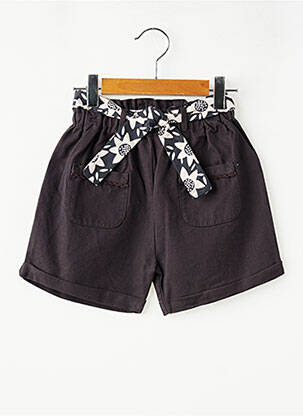 Short taille normale taille ajustable noir SUCRE D'ORGE fille