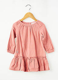 Robe courte manches longues manches longues rose SUCRE D'ORGE fille
