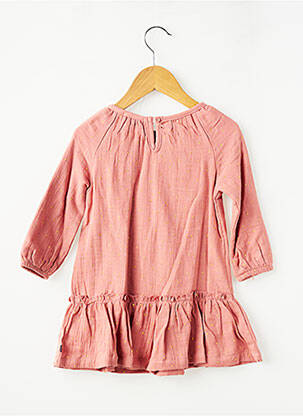 Robe courte manches longues manches longues rose SUCRE D'ORGE fille