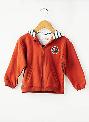 Veste casual manches longues orange SUCRE D'ORGE garçon