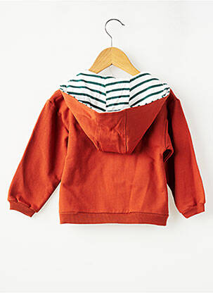 Veste casual manches longues orange SUCRE D'ORGE garçon