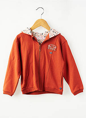 Veste casual coupe droite orange SUCRE D'ORGE fille