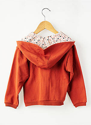 Veste casual coupe droite orange SUCRE D'ORGE fille