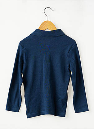 Polo manches longues manches longues bleu SUCRE D'ORGE garçon