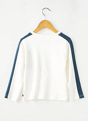 T-shirt manches longues manches longues blanc SUCRE D'ORGE garçon