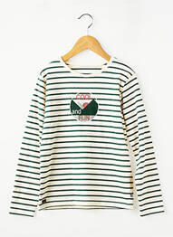 T-shirt manches longues manches longues blanc SUCRE D'ORGE garçon
