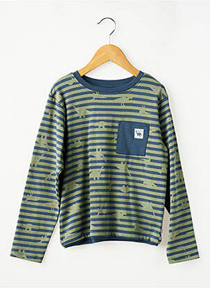 T-shirt manches longues manches longues vert SUCRE D'ORGE garçon
