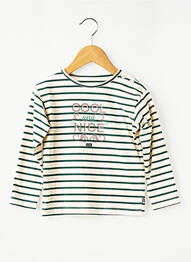 T-shirt sérigraphie floquée manches longues beige SUCRE D'ORGE fille