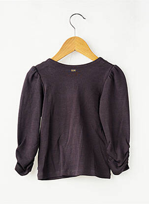 T-shirt coupe droite manches longues noir SUCRE D'ORGE fille
