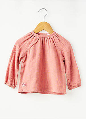 Blouse manches longues manches longues rose SUCRE D'ORGE fille
