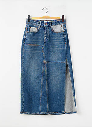 Jupe longue coupe droite bleu FREEMAN T.PORTER femme