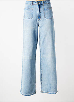 Jeans coupe droite stretch taille normale bleu KAFFE femme