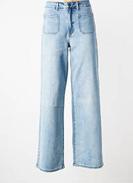 Jeans coupe droite stretch taille normale bleu KAFFE femme