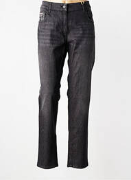 Jeans coupe droite stretch taille normale noir ZERRES femme
