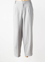 Pantalon droit stretch taille normale gris KAFFE femme