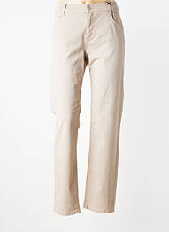 Pantalon droit stretch taille normale beige ANGELS femme
