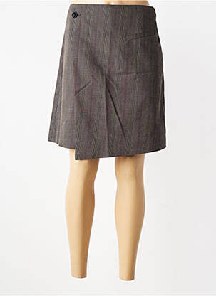 Jupe courte coupe droite gris KAFFE femme