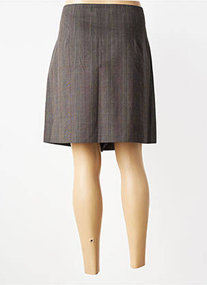 Jupe courte coupe droite gris KAFFE femme