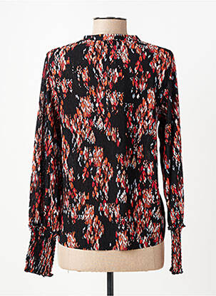 Blouse imprimé fantaisie manches longues noir GARCIA femme