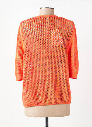 Gilet manches longues manches 3/4 orange GARCIA femme
