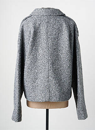 Manteau court poches sans capuche gris KAFFE femme