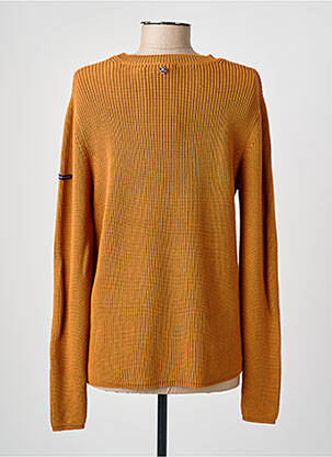 Pull col v manches longues orange LE PETIT BAIGNEUR femme