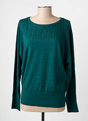 Pull col bateau manches longues vert KING LOUIE femme