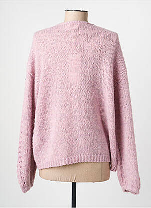 Gilet manches longues stretch rose CREAM femme