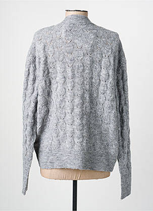 Gilet manches longues resserrée sur le bas gris KAFFE femme
