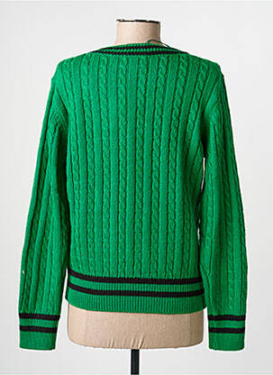 Pull col v manches longues vert KING LOUIE femme