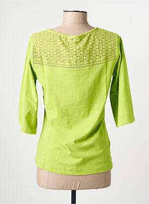 T-shirt manches 3/4 manches 3/4 vert AGATHE & LOUISE femme