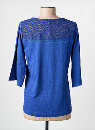 T-shirt manches 3/4 manches 3/4 bleu AGATHE & LOUISE femme