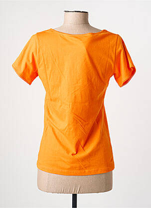 T-shirt col v manches courtes orange AGATHE & LOUISE femme