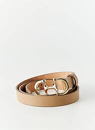 Ceinture tissage simili-cuir marron SANS MARQUE femme
