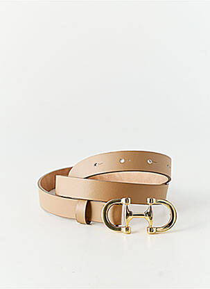 Ceinture tissage simili-cuir marron SANS MARQUE femme