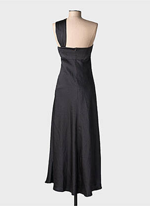 Robe longue sans manche sans manche noir MANGO femme