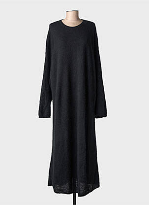 Robe pull stretch manches longues noir GOBI femme