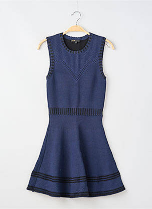 Robe courte sans manche sans manche bleu MAJE femme