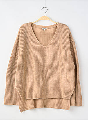 Pull col v manches longues beige TOTÊME femme