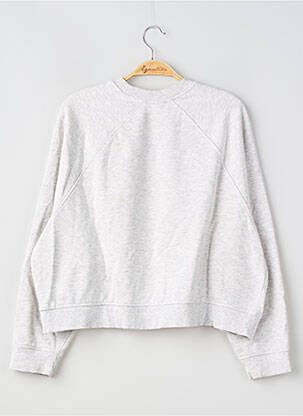 Sweat-shirt stretch manches longues gris ASOS femme