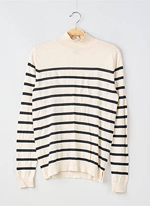 Pull stretch manches longues beige MASSIMO DUTTI femme