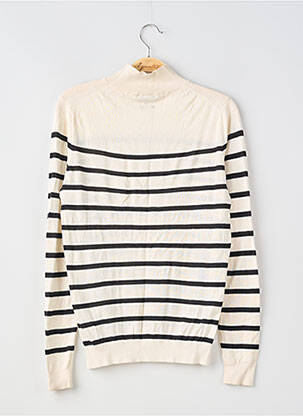 Pull stretch manches longues beige MASSIMO DUTTI femme