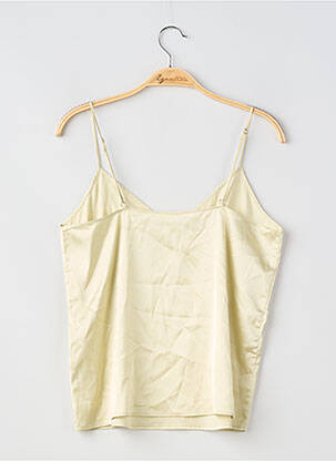 Top manches bretelles ajustables fines bretelles jaune SAMSOE & SAMSOE femme
