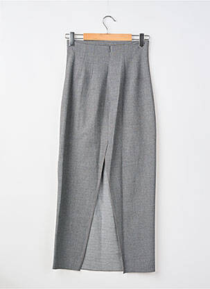 Jupe longue fermeture zippée au dos gris ZARA femme