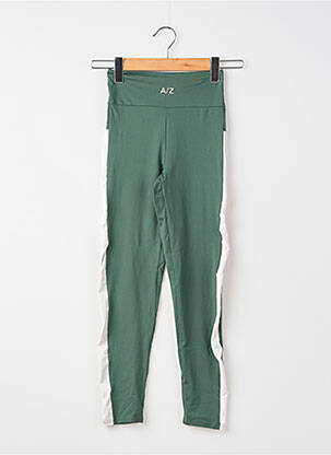 Legging tissage jersey taille normale vert AZIAR femme